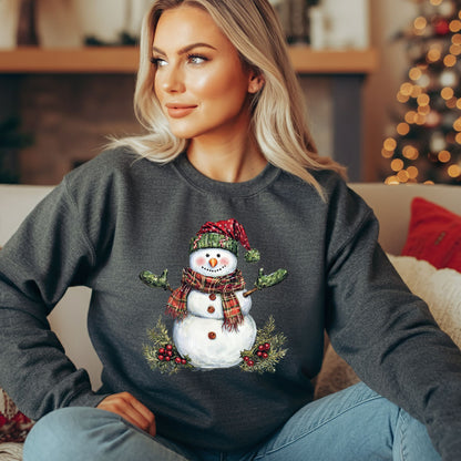 Festive Christmas Snowman Sweatshirt
