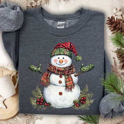 Festive Christmas Snowman Sweatshirt