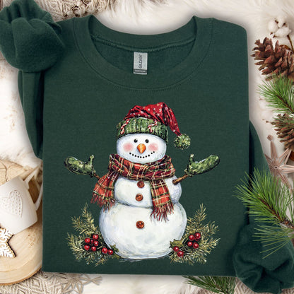 Festive Christmas Snowman Sweatshirt