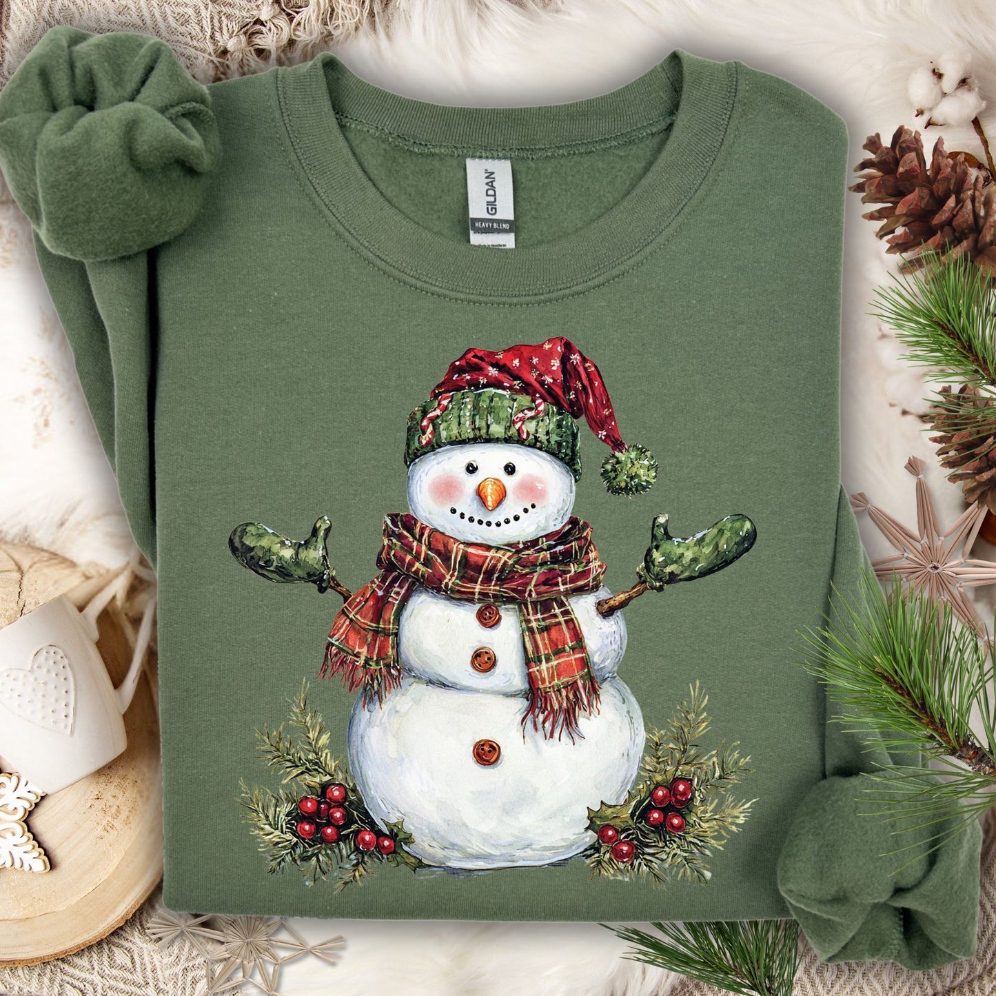 Festive Christmas Snowman Sweatshirt