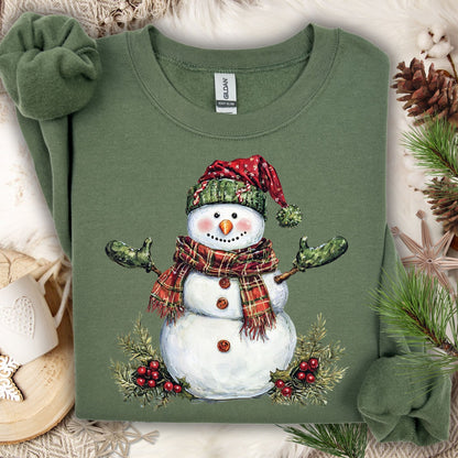 Festive Christmas Snowman Sweatshirt