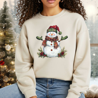 Festive Christmas Snowman Sweatshirt