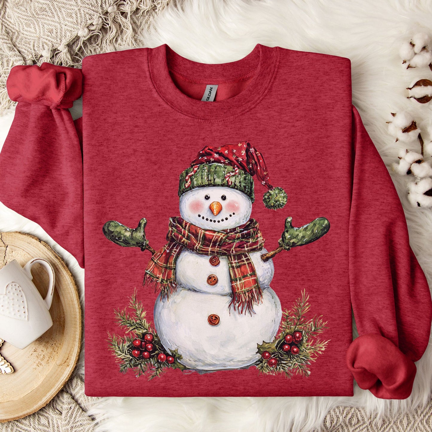 Festive Christmas Snowman Sweatshirt
