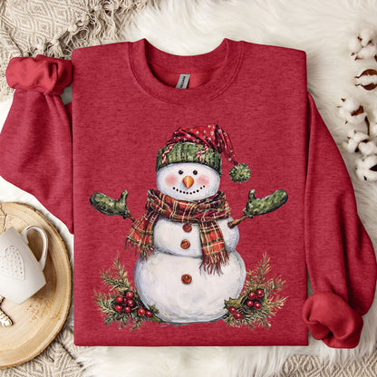 Festive Christmas Snowman Sweatshirt