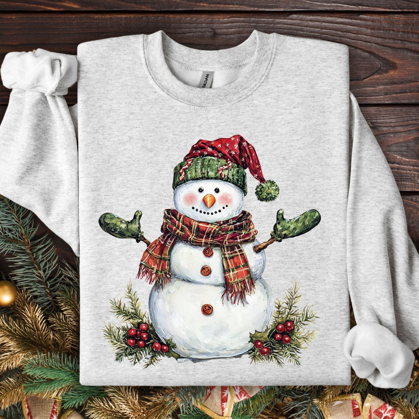 Festive Christmas Snowman Sweatshirt