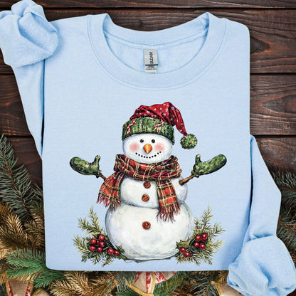 Festive Christmas Snowman Sweatshirt