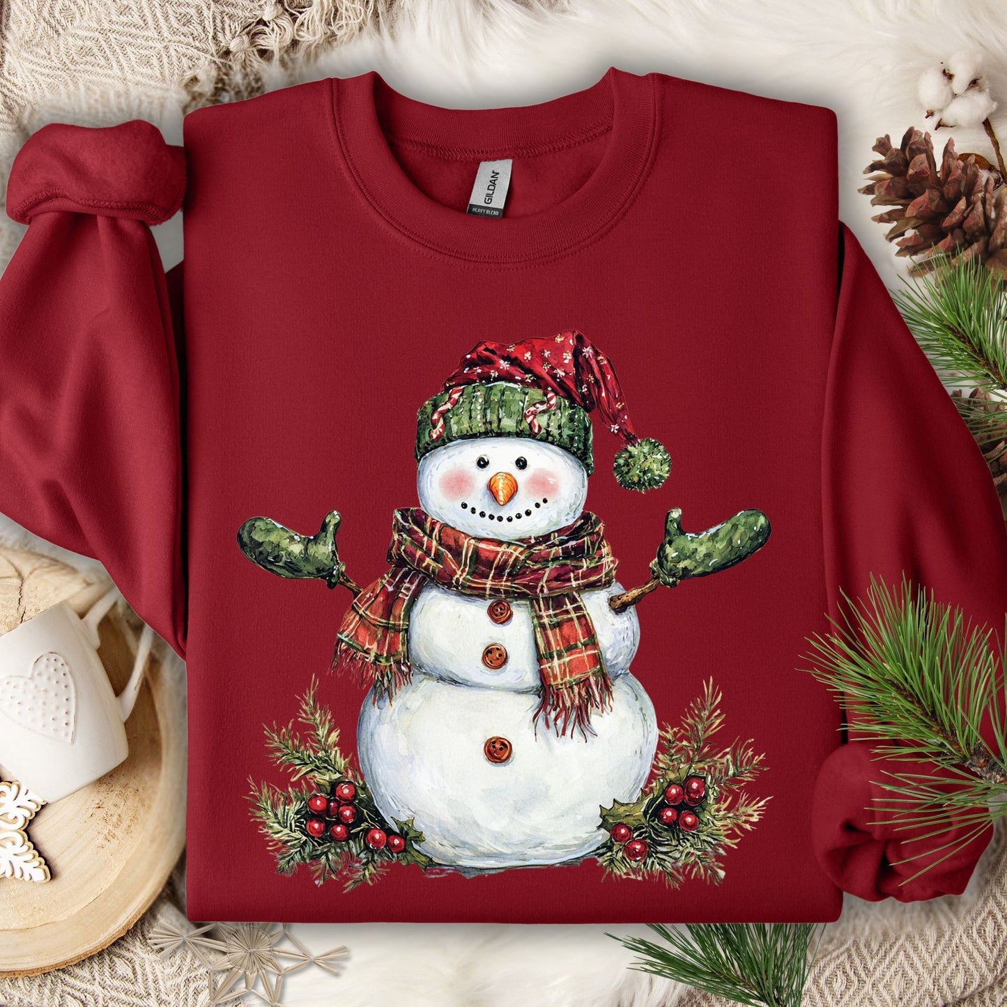 Festive Christmas Snowman Sweatshirt