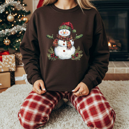 Festive Christmas Snowman Sweatshirt