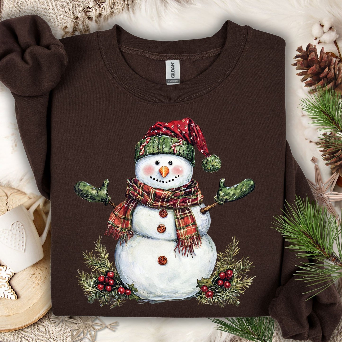 Festive Christmas Snowman Sweatshirt