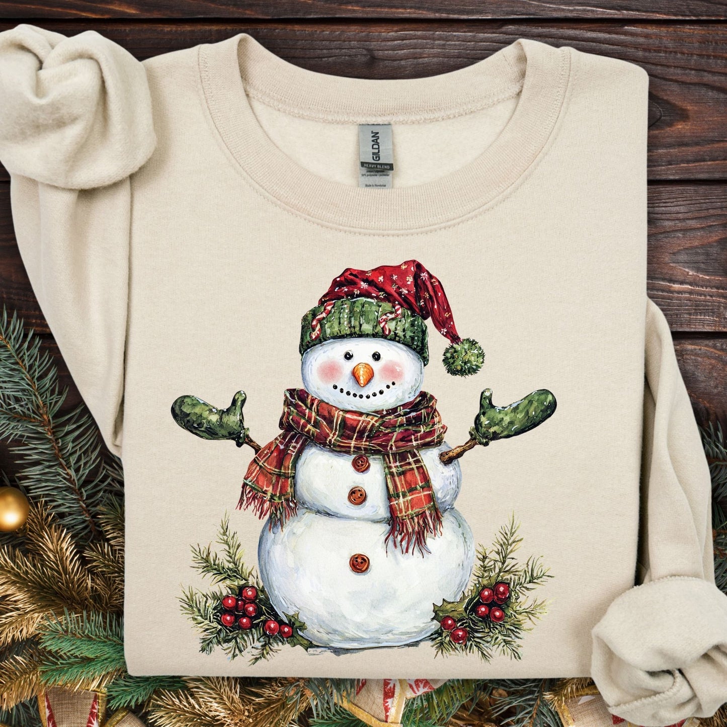 Festive Christmas Snowman Sweatshirt