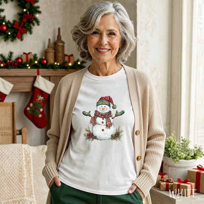 Festive Christmas Snowman T-Shirt