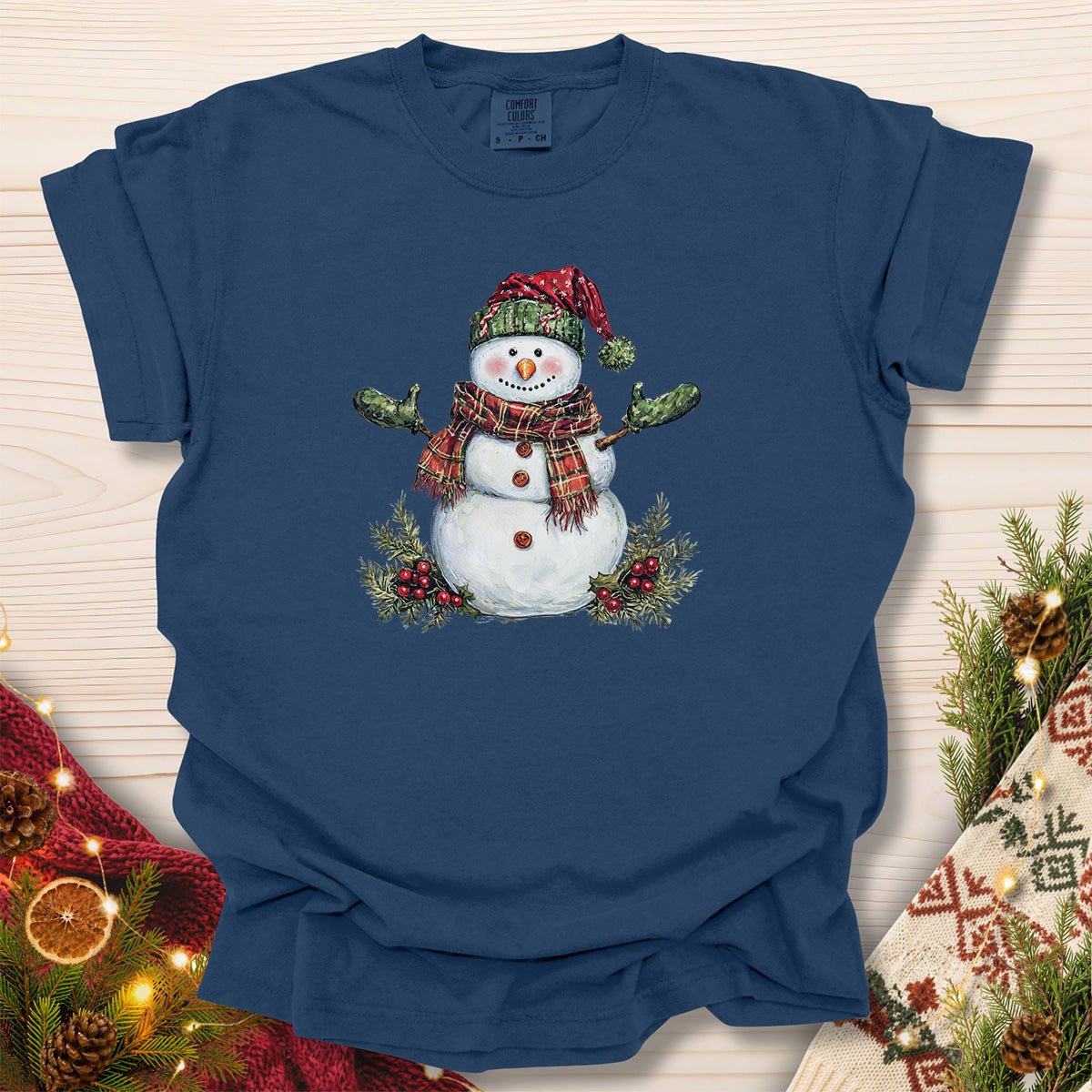 Festive Christmas Snowman T-Shirt