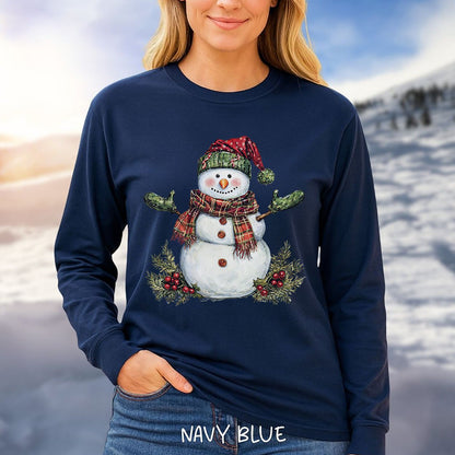 Festive Snowman Long Sleeve Tee