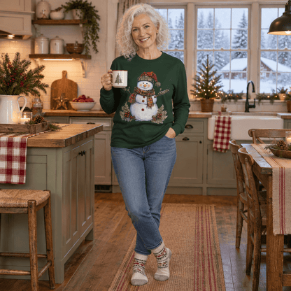 Festive Snowman Long Sleeve Tee
