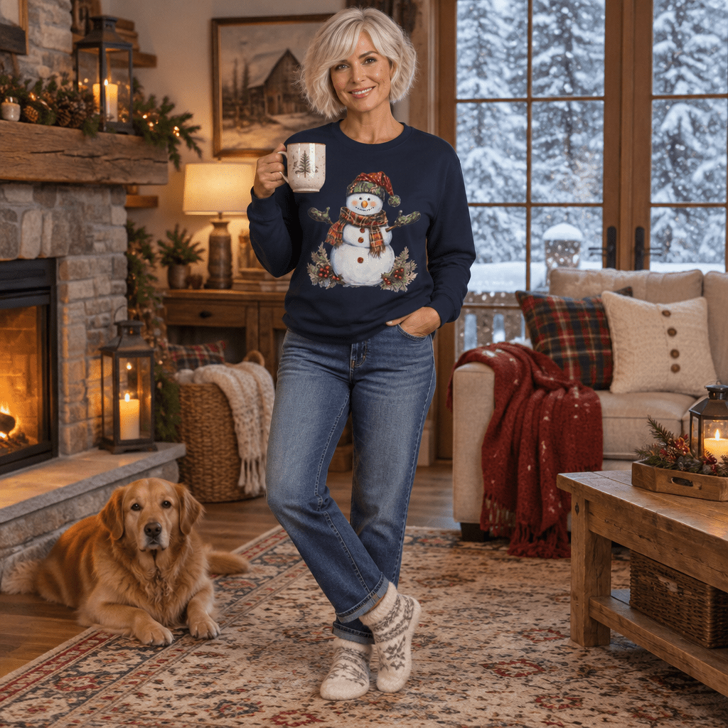 Festive Snowman Long Sleeve Tee