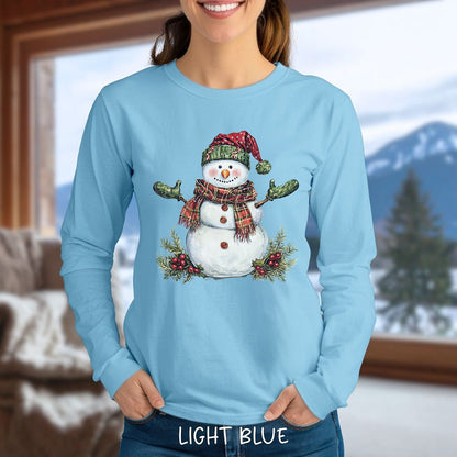 Festive Snowman Long Sleeve Tee