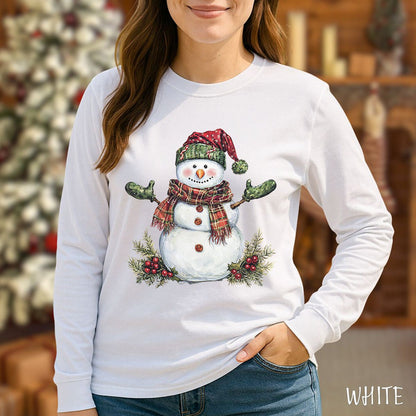 Festive Snowman Long Sleeve Tee