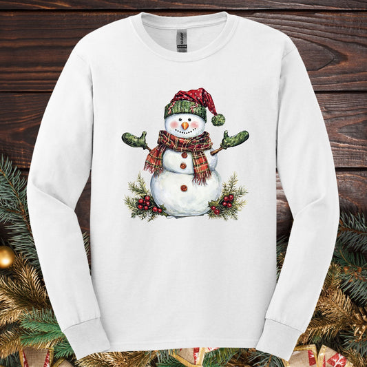 Festive Snowman Long Sleeve Tee