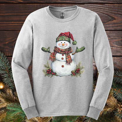 Festive Snowman Long Sleeve Tee