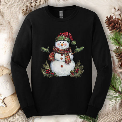 Festive Snowman Long Sleeve Tee