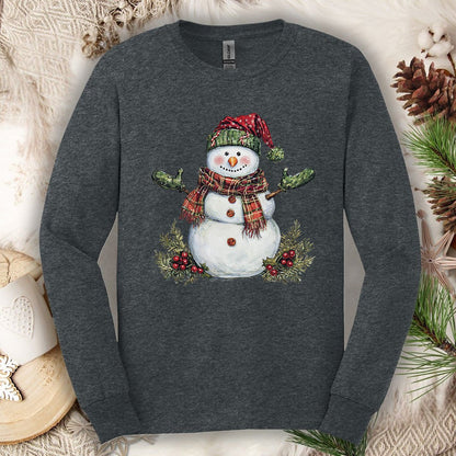 Festive Snowman Long Sleeve Tee