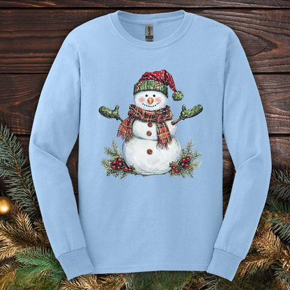 Festive Snowman Long Sleeve Tee