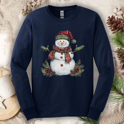 Festive Snowman Long Sleeve Tee