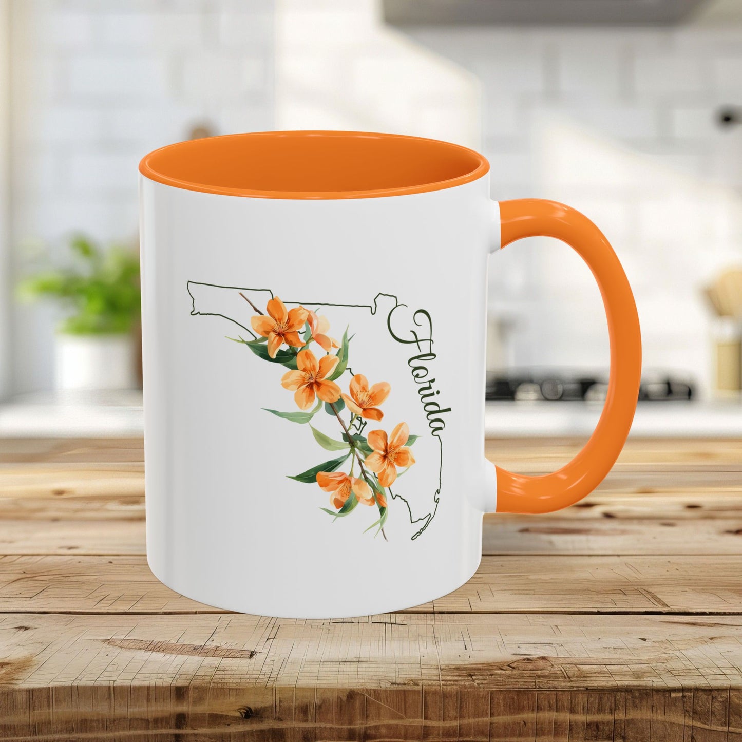 Florida State Flower Mug — Orange Blossoms (11/15oz)