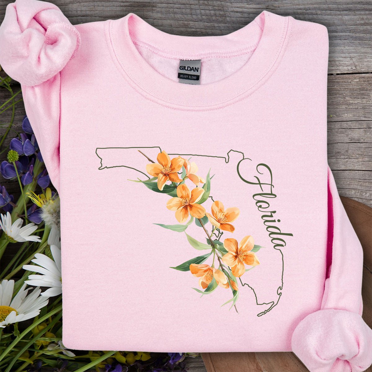 Florida State Flower Sweatshirt - Orange Blossom