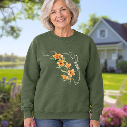 Florida State Flower Sweatshirt - Orange Blossom