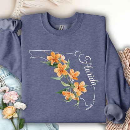 Florida State Flower Sweatshirt - Orange Blossom