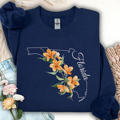 Florida State Flower Sweatshirt - Orange Blossom