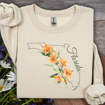 Florida State Flower Sweatshirt - Orange Blossom