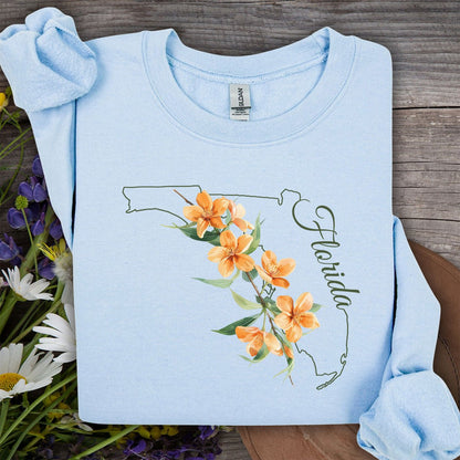 Florida State Flower Sweatshirt - Orange Blossom