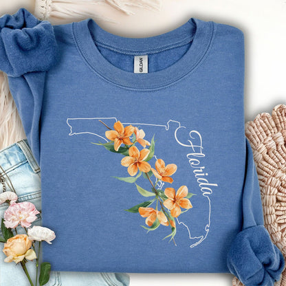 Florida State Flower Sweatshirt - Orange Blossom
