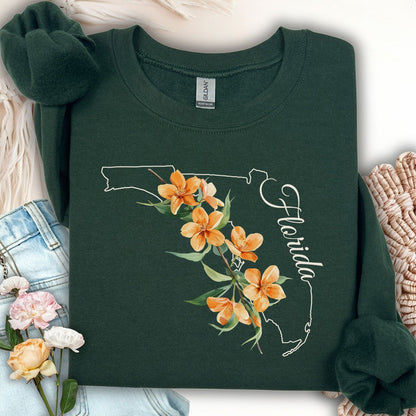 Florida State Flower Sweatshirt - Orange Blossom