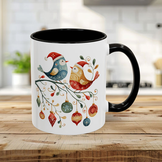 Folk Art Christmas Birds & Ornaments (11/15oz)