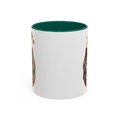 Folk Art Christmas Polar Bear Mug (11/15oz)