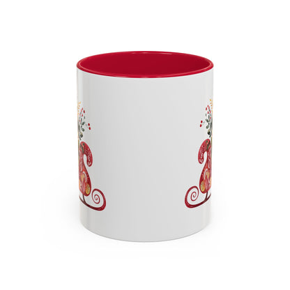 Folk Art Christmas Sleigh Mug (11/15oz)