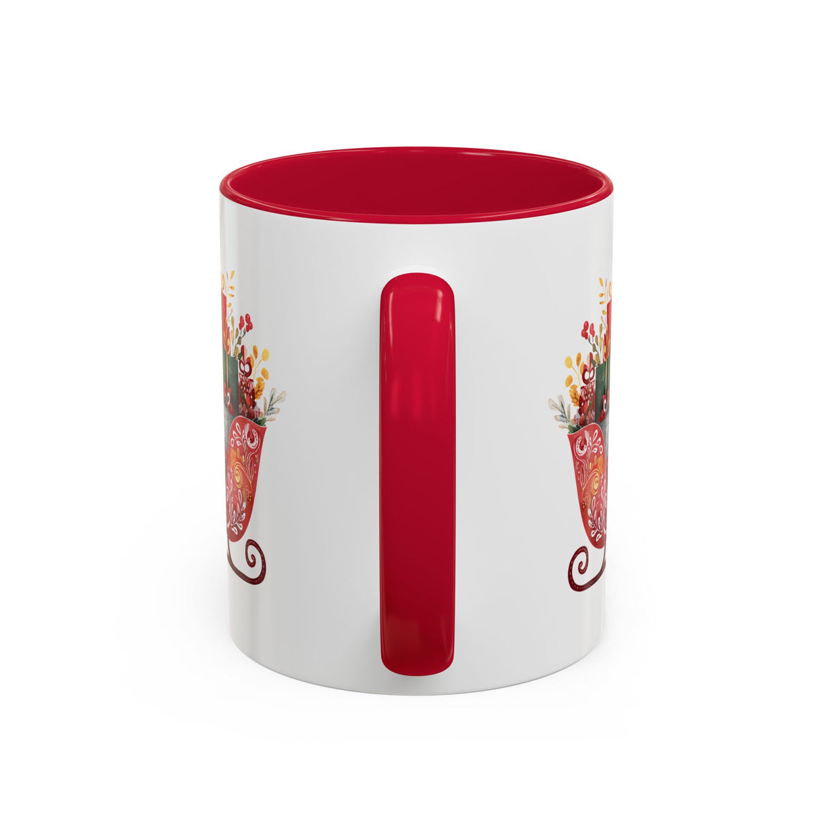 Folk Art Christmas Sleigh Mug (11/15oz)