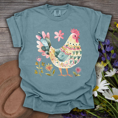 Folk Art Colorful Rooster T-Shirt