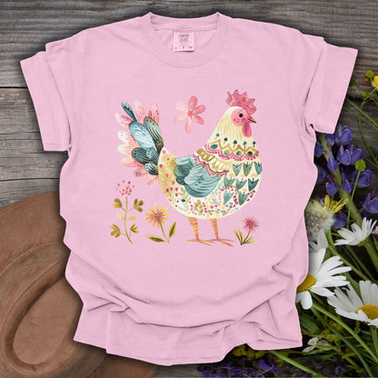 Folk Art Colorful Rooster T-Shirt