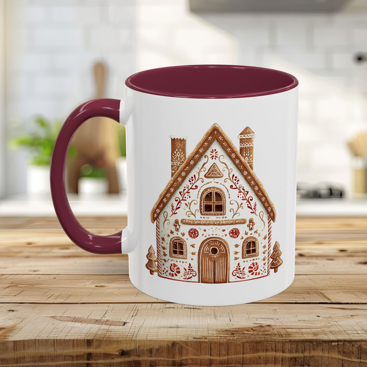 Folk Art Gingerbread House Long Sleeve Tee