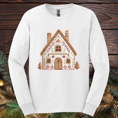 Folk Art Gingerbread House Long Sleeve Tee