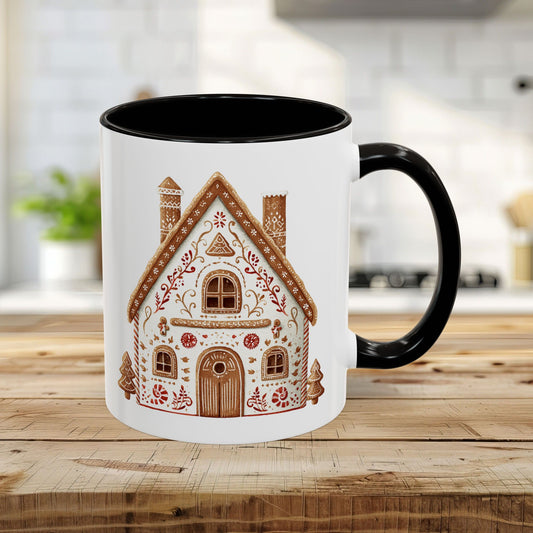 Folk Art Gingerbread House Mug (11/15oz)