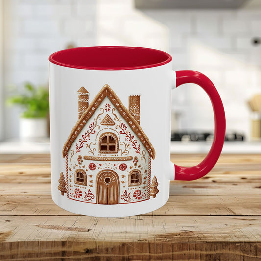 Folk Art Gingerbread House Mug (11/15oz)