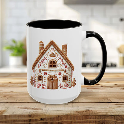 Folk Art Gingerbread House Mug (11/15oz)