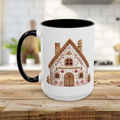Folk Art Gingerbread House Mug (11/15oz)