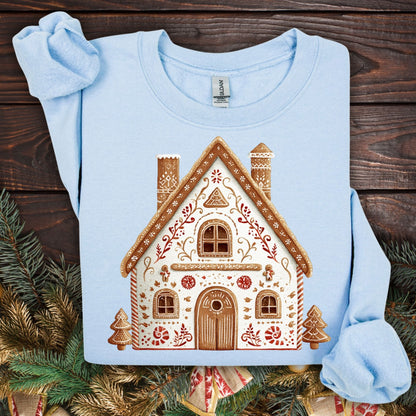 Folk Art Gingerbread House Sweatshirt