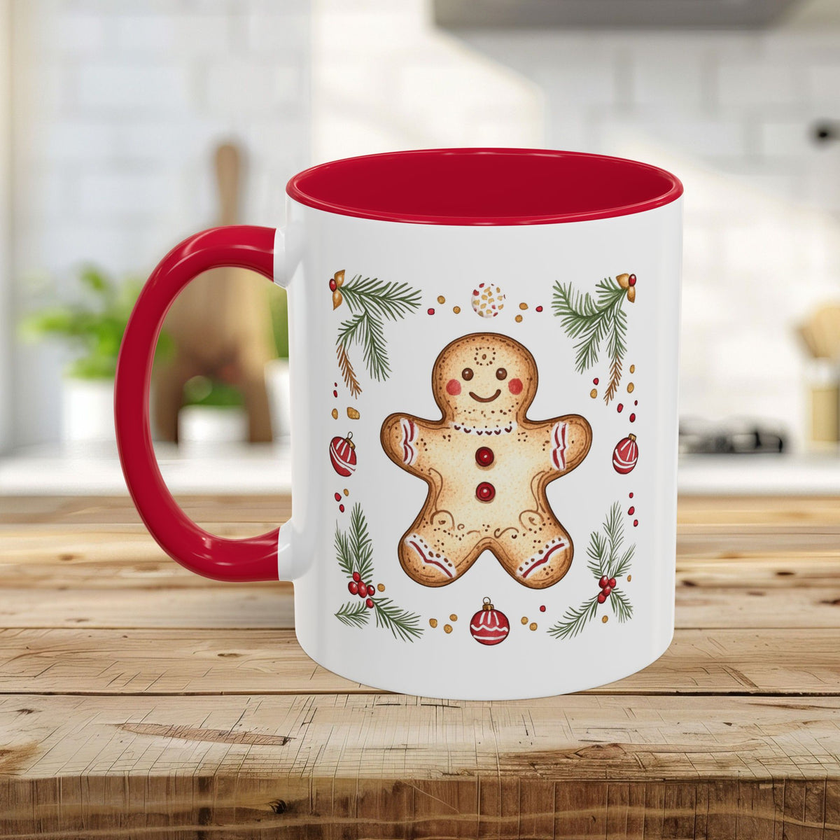 Folk Art Gingerbread Man Mug (11/15oz)